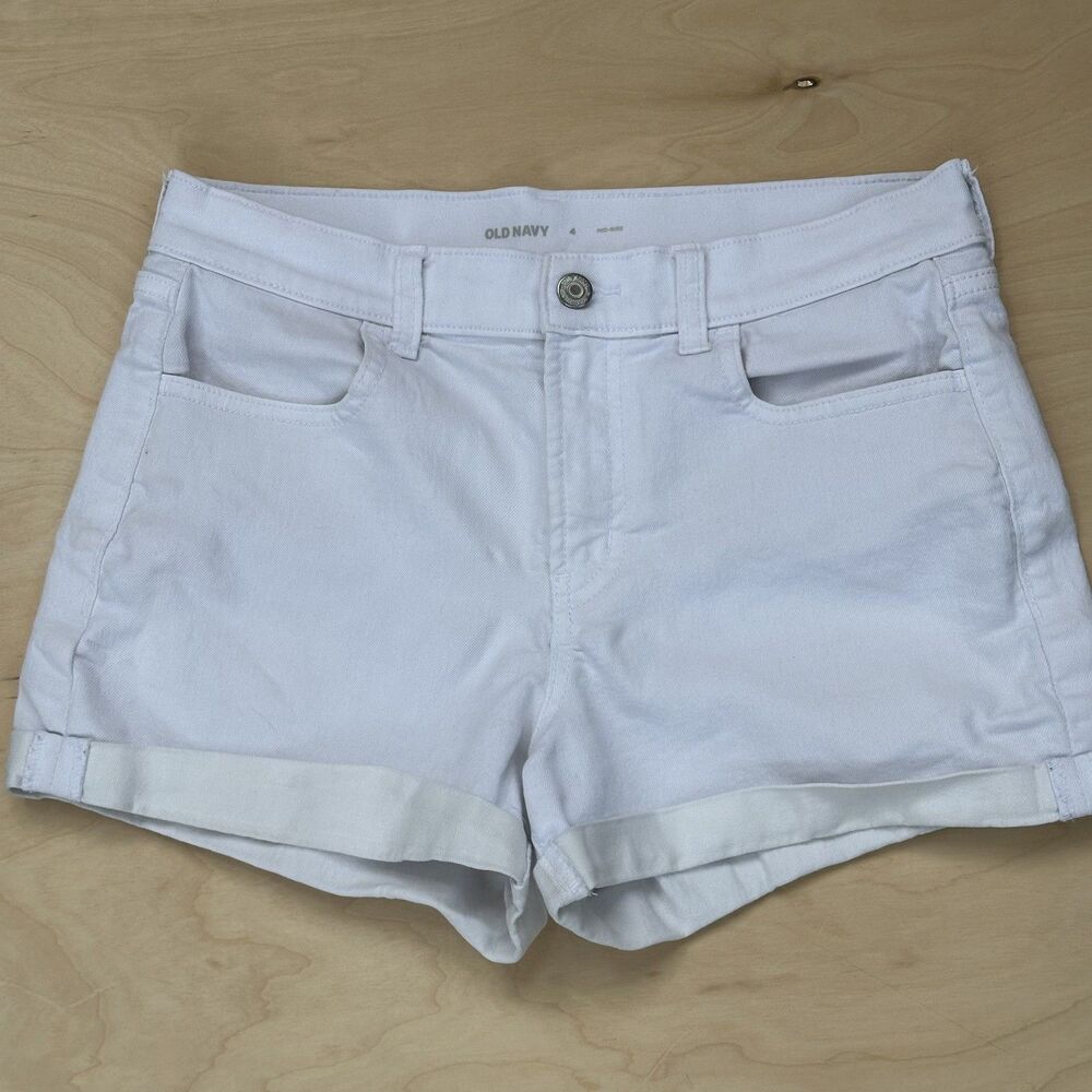 Old Navy White Shorts - Midrise - Size 4